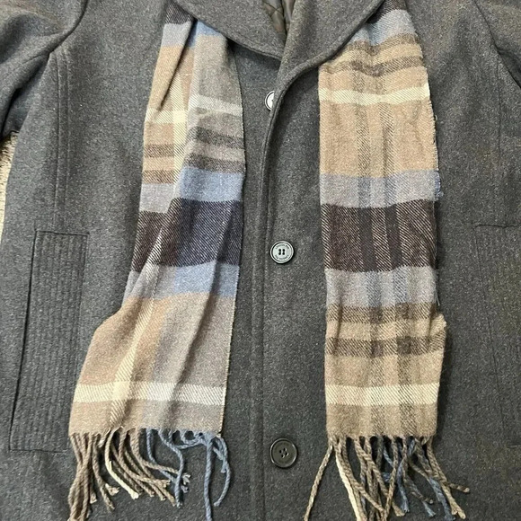 Vintage London Fog Mens Single Breasted Heavy Wool Overcoat XL 48R Charcoal Gray - Picture 10 of 16